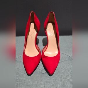 Jessica Simpson Bold Red Heels